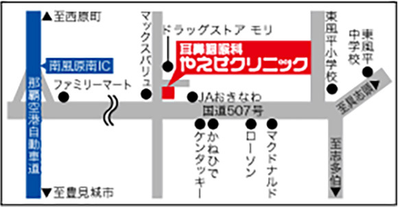 医療法人スネイル会　耳鼻咽喉科　やえせクリニック　地図